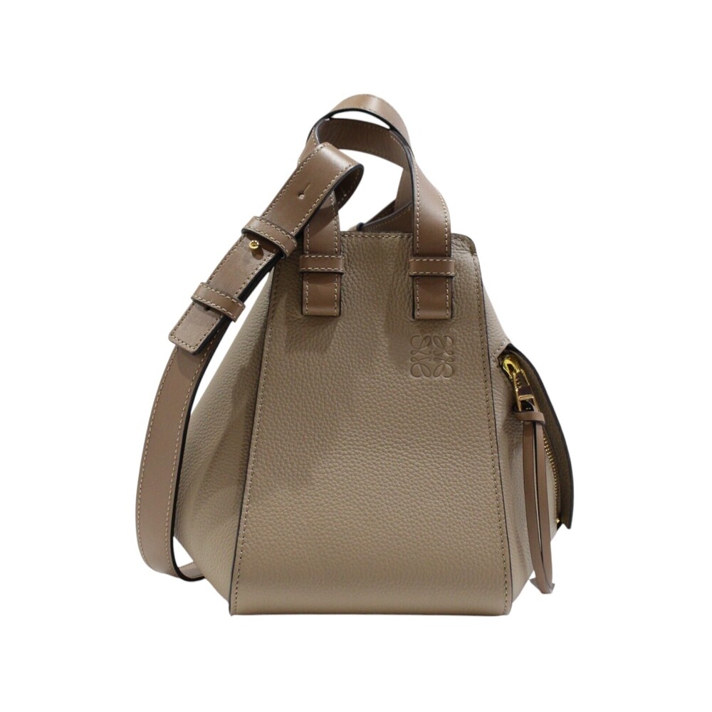 LOEWE Hammock Compact Bag shoulder strap Handbag crossbody sand gold leather